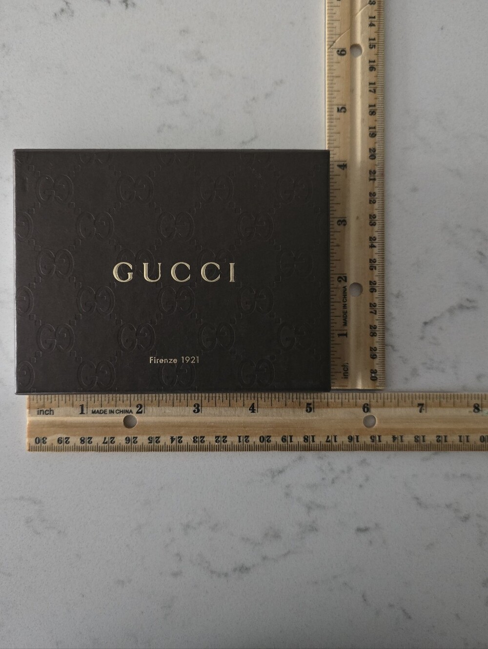Authentic Gucci Gift Box & Tag Empty  5.5 x 4 x 0.875 - Picture 4 of 7
